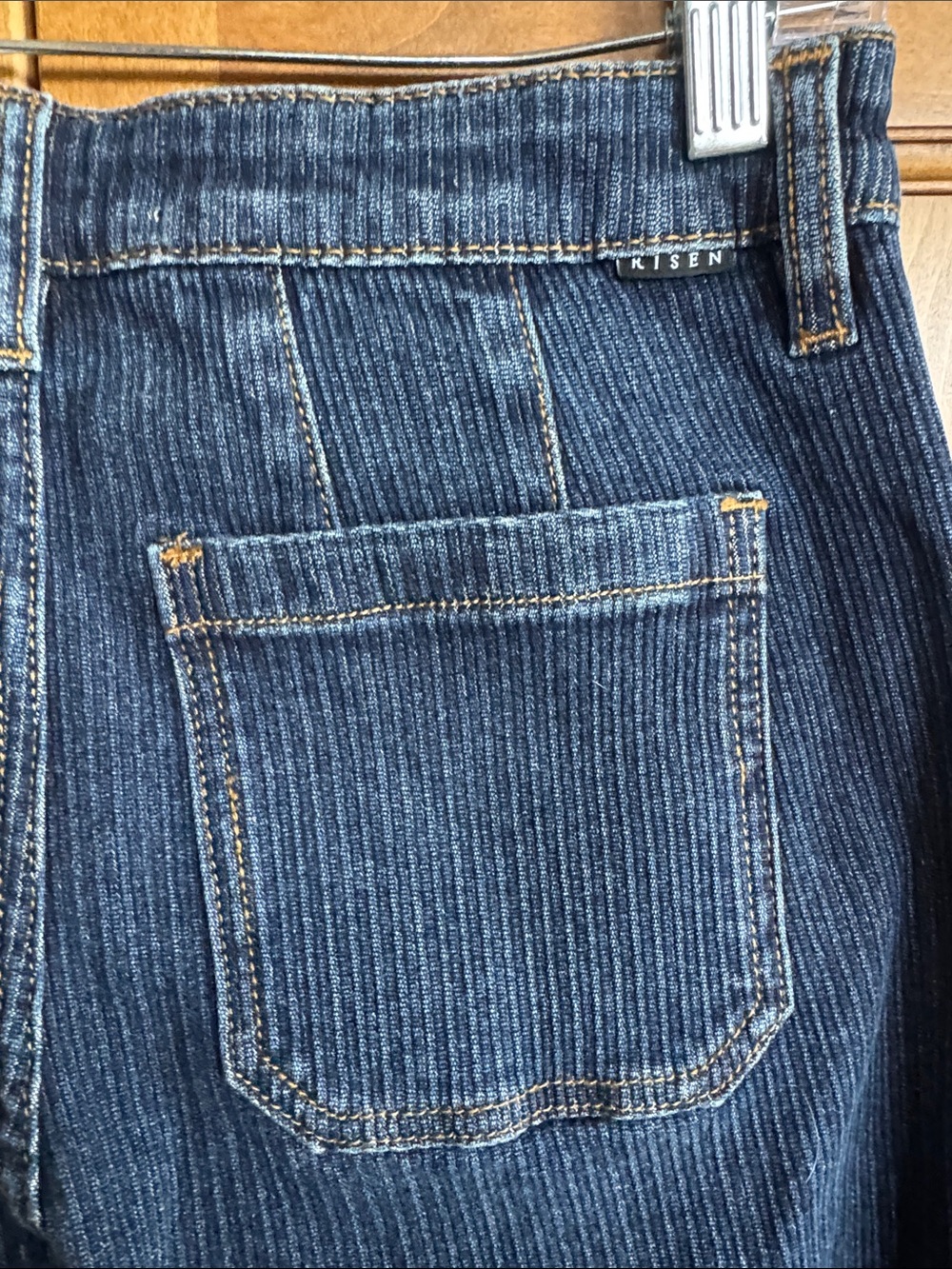 Risen Dark Blue Wide-Leg Jeans - Picture 5 of 7